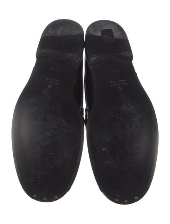 Gucci Interlocking G Logo Leather Loafers