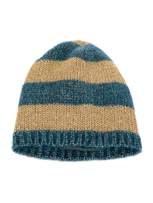 Gucci Pattern Print Mohair Blend Knit beanie
