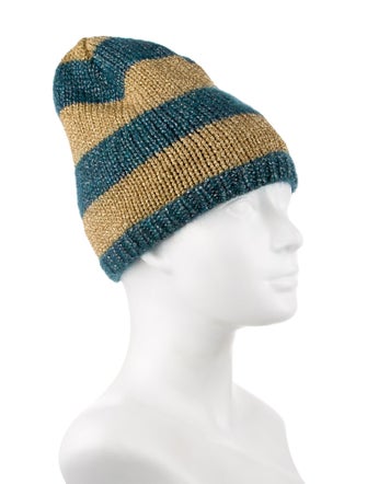 Gucci Pattern Print Mohair Blend Knit beanie