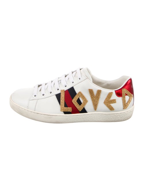 Gucci Sylvie Web Accent Leather Sneakers