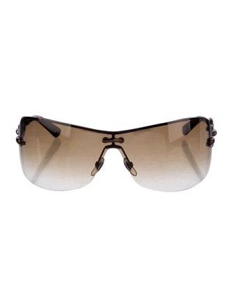 Gucci Marina Chain Accent Shield Sunglasses
