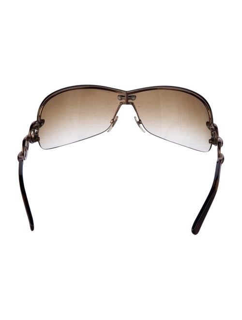 Gucci Marina Chain Accent Shield Sunglasses