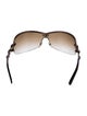 Gucci Marina Chain Accent Shield Sunglasses