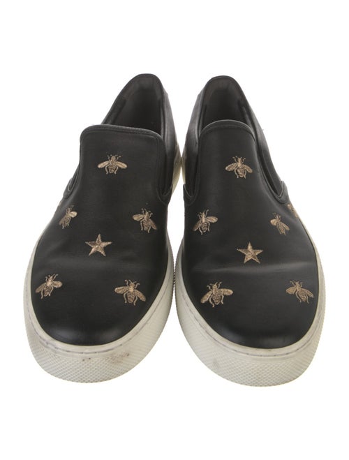 Gucci Web Accent Leather Sneakers