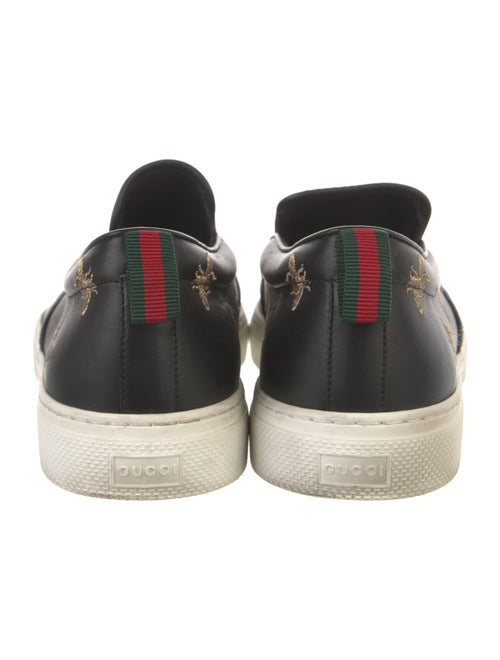 Gucci Web Accent Leather Sneakers