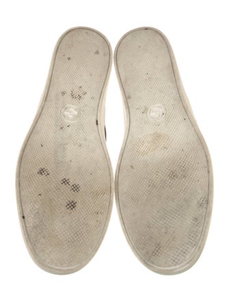 Gucci Web Accent Leather Sneakers