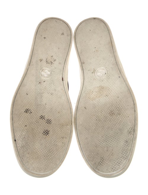 Gucci Web Accent Leather Sneakers
