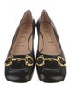 Gucci Horsebit Accent Leather Pumps