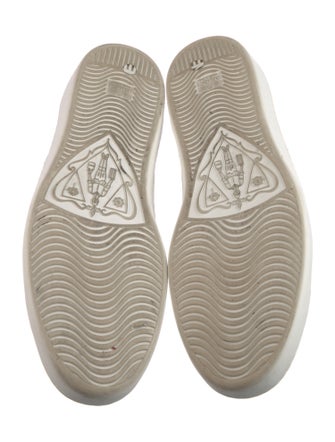 Gucci Web Accent Leather Sneakers