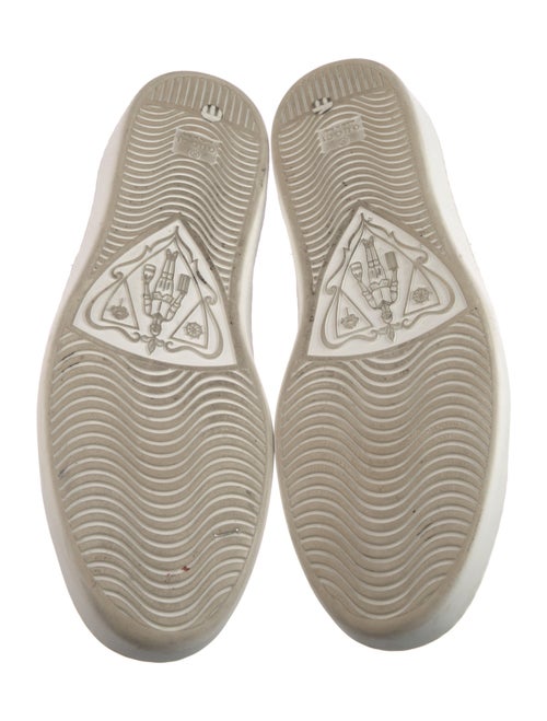 Gucci Web Accent Leather Sneakers