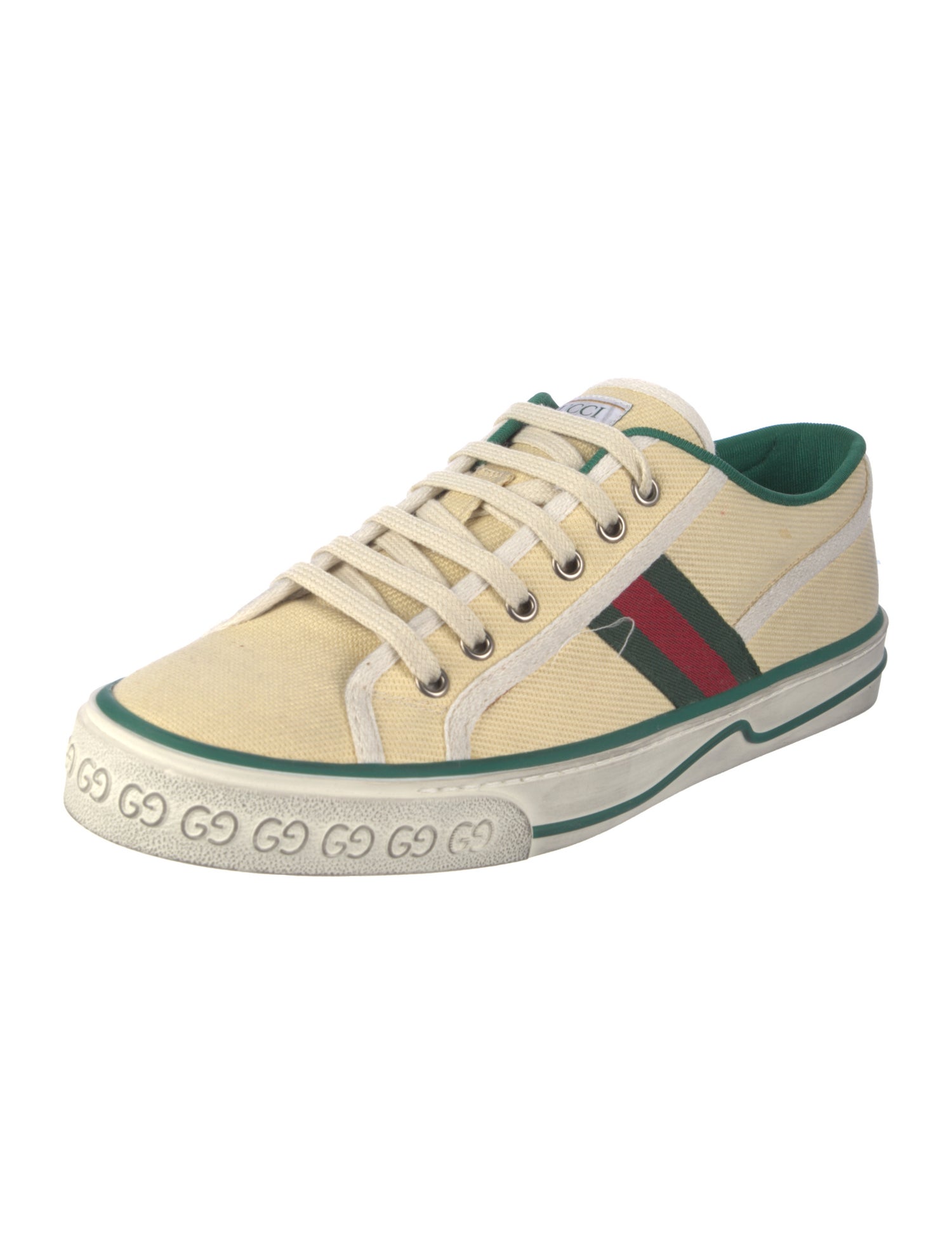 Gucci Web Accent Canvas Sneakers