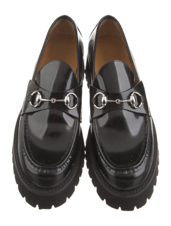 Gucci Horsebit Accent Leather Pumps