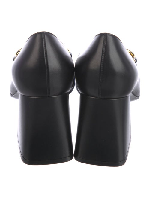 Gucci Horsebit Accent Leather Pumps