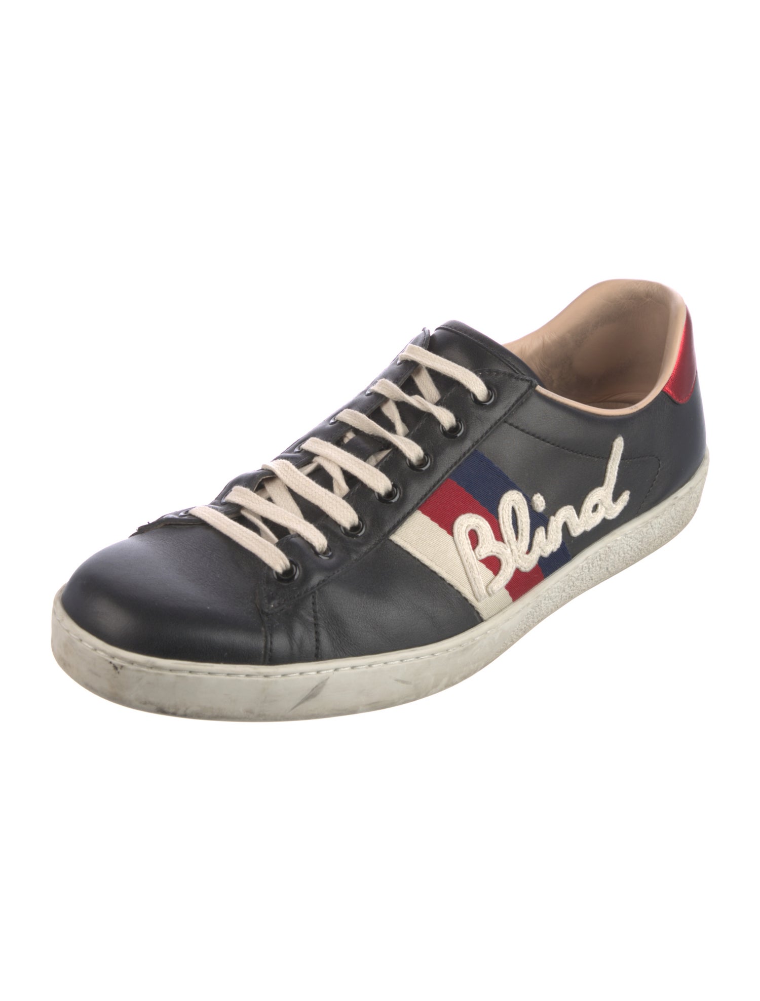 Gucci Sylvie Web Accent Leather Sneakers