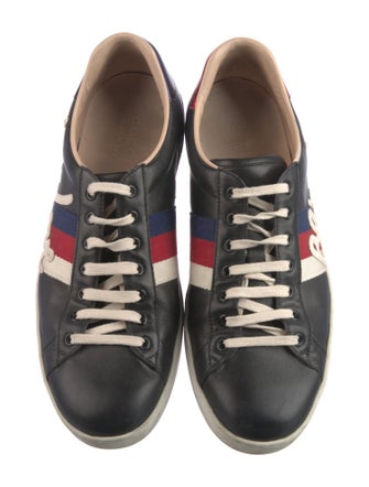 Gucci Sylvie Web Accent Leather Sneakers