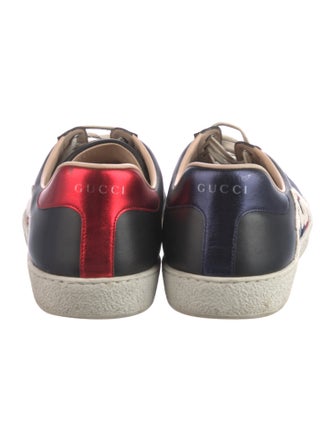 Gucci Sylvie Web Accent Leather Sneakers