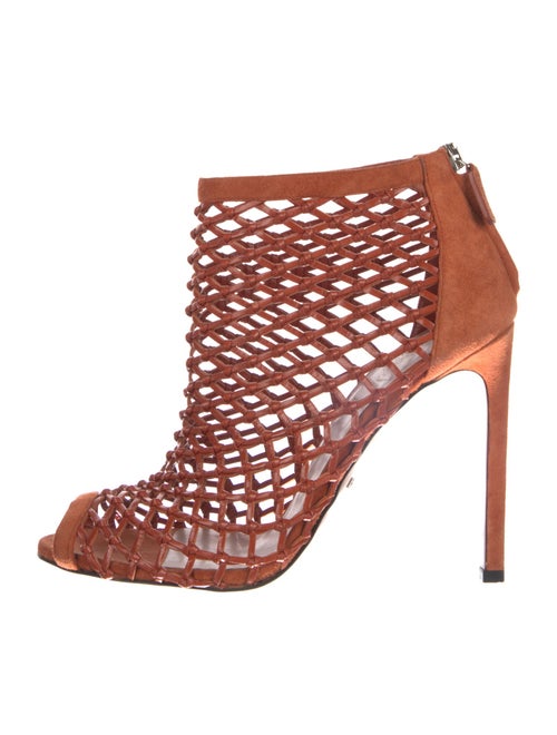 Gucci Leather Cutout Accent Sandals