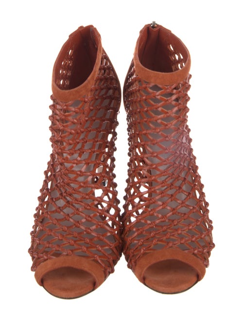 Gucci Leather Cutout Accent Sandals