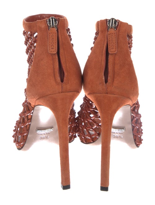 Gucci Leather Cutout Accent Sandals