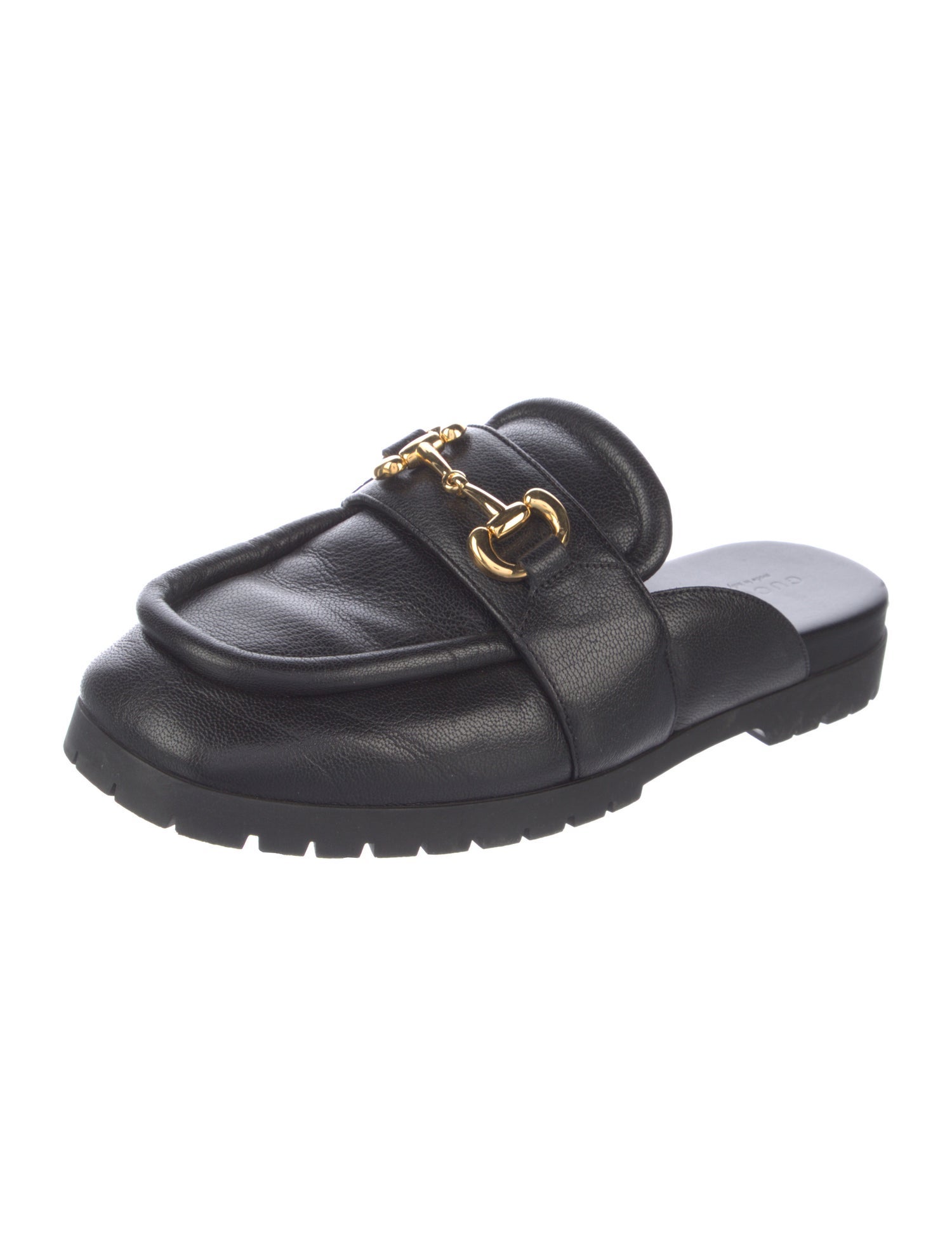 Gucci Horsebit Accent Leather Mules