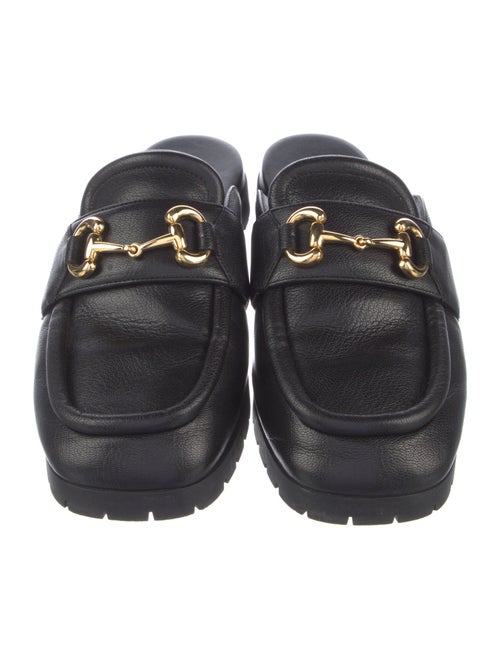 Gucci Horsebit Accent Leather Mules
