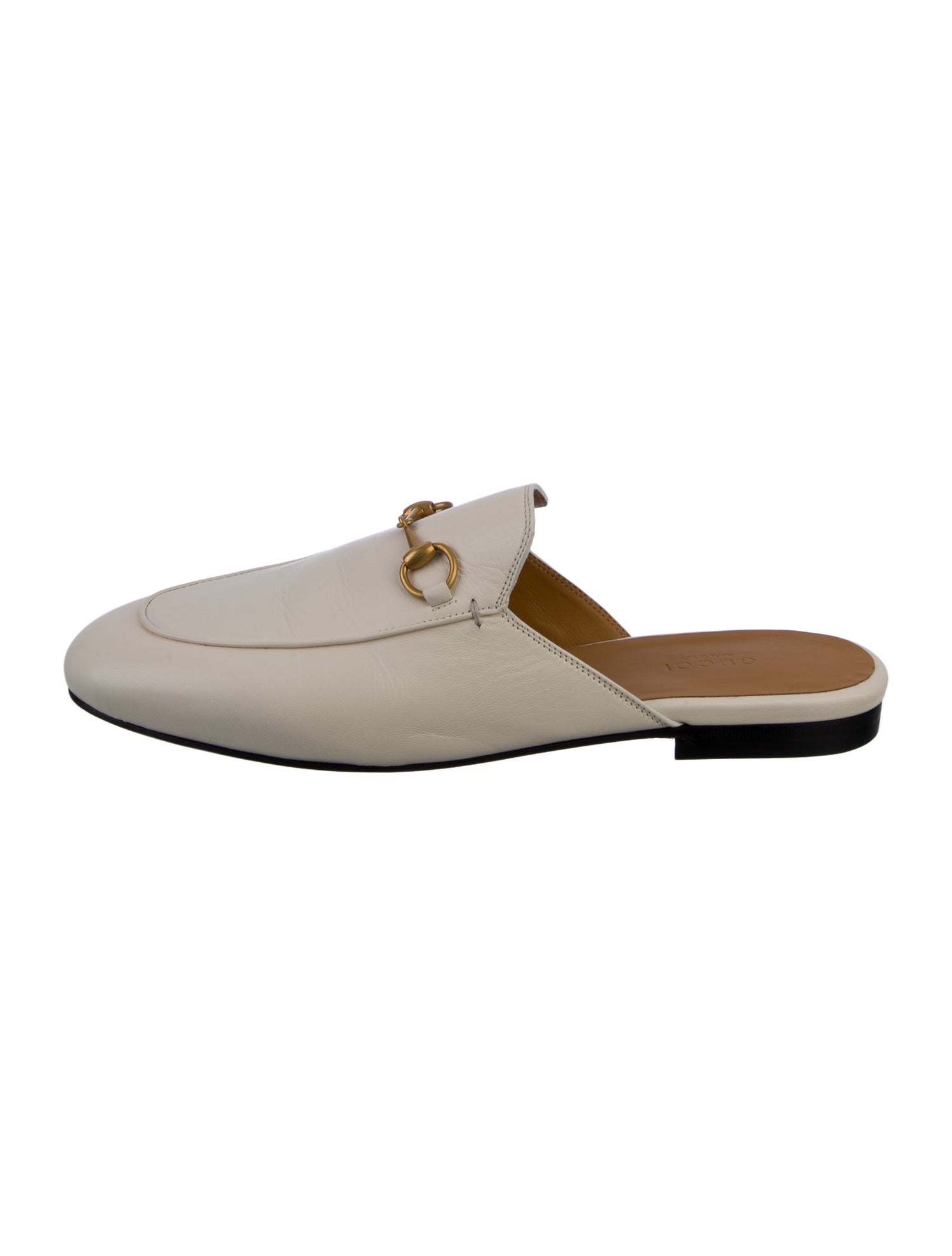 Gucci 1955 Horsebit Accent Leather Mules w/ Tags