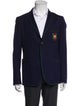 Gucci Web Accent Embroidered Accent Blazer