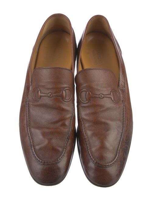 Gucci Horsebit Accent Leather Dress Loafers