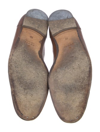 Gucci Horsebit Accent Leather Dress Loafers