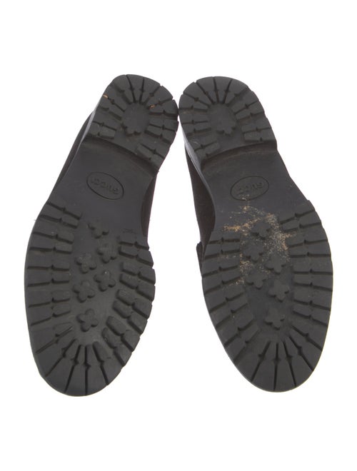Gucci 1955 Horsebit Accent Suede Dress Loafers