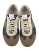 Gucci Web Accent Leather Sneakers
