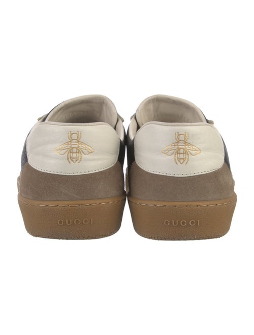 Gucci Web Accent Leather Sneakers