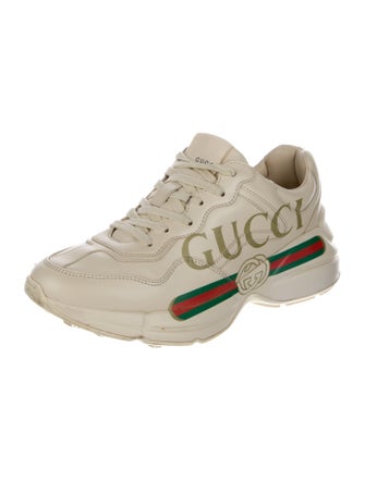 Gucci Web Accent Leather Chunky Sneakers