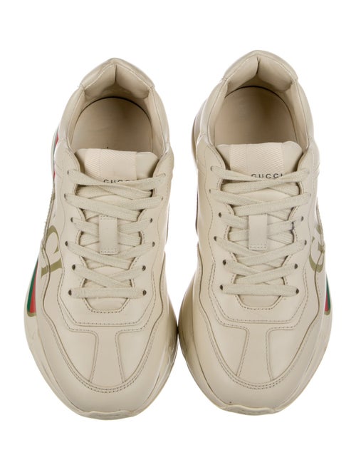 Gucci Web Accent Leather Chunky Sneakers