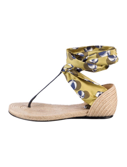 Gucci Silk Printed Espadrilles