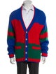 Gucci Wool Colorblock Pattern Cardigan