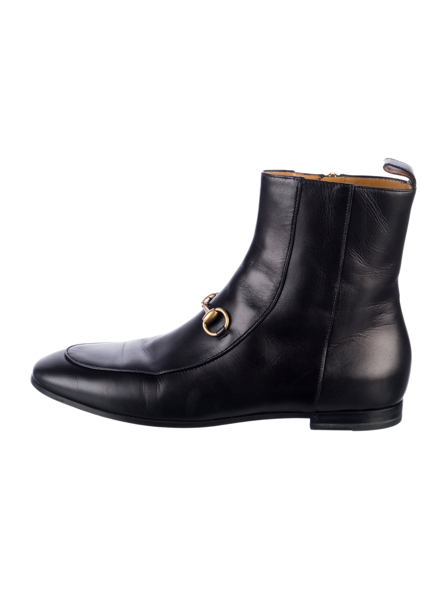 Gucci Horsebit Accent Leather Chelsea Boots