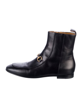 Gucci Horsebit Accent Leather Chelsea Boots