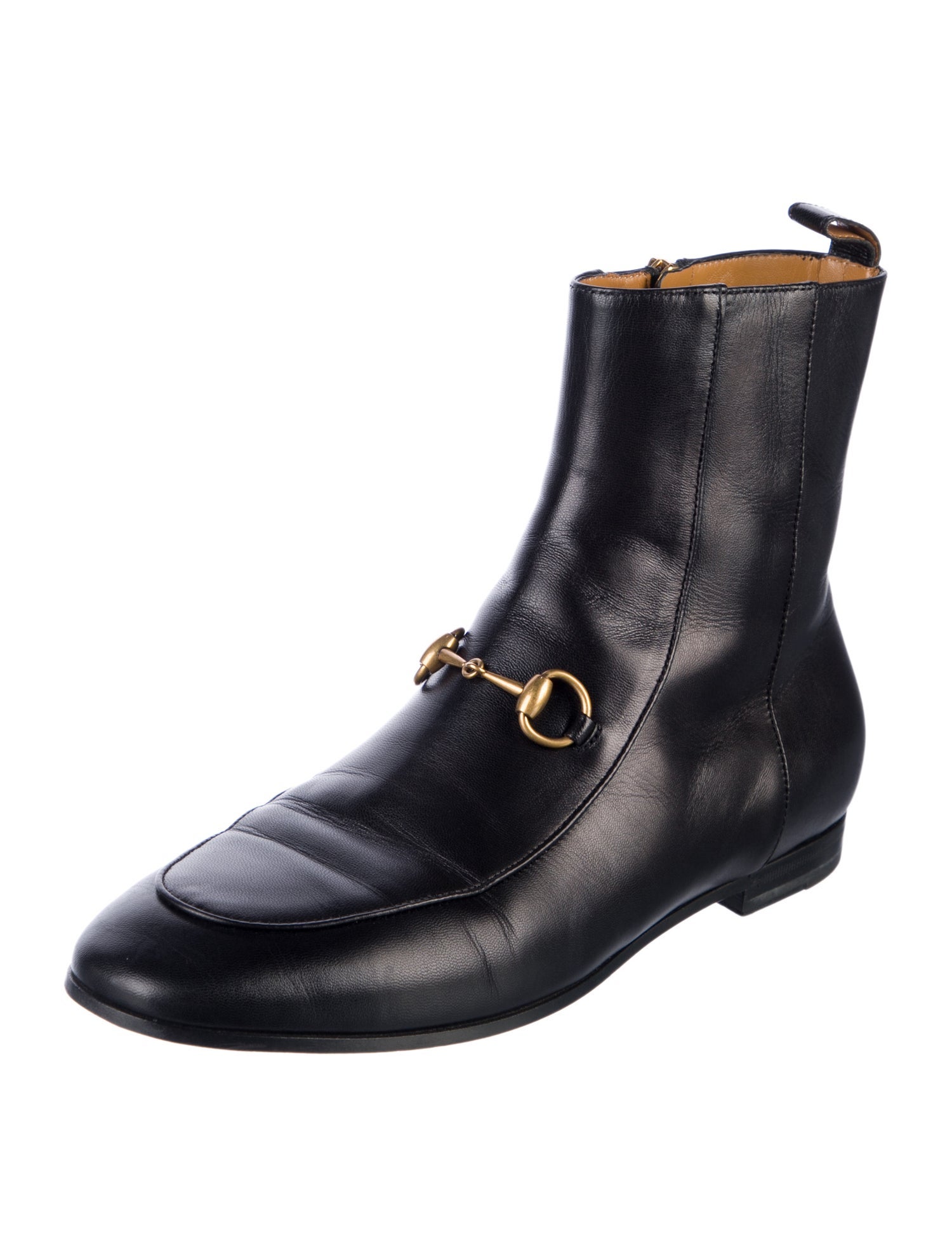 Gucci Horsebit Accent Leather Chelsea Boots