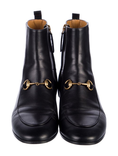 Gucci Horsebit Accent Leather Chelsea Boots