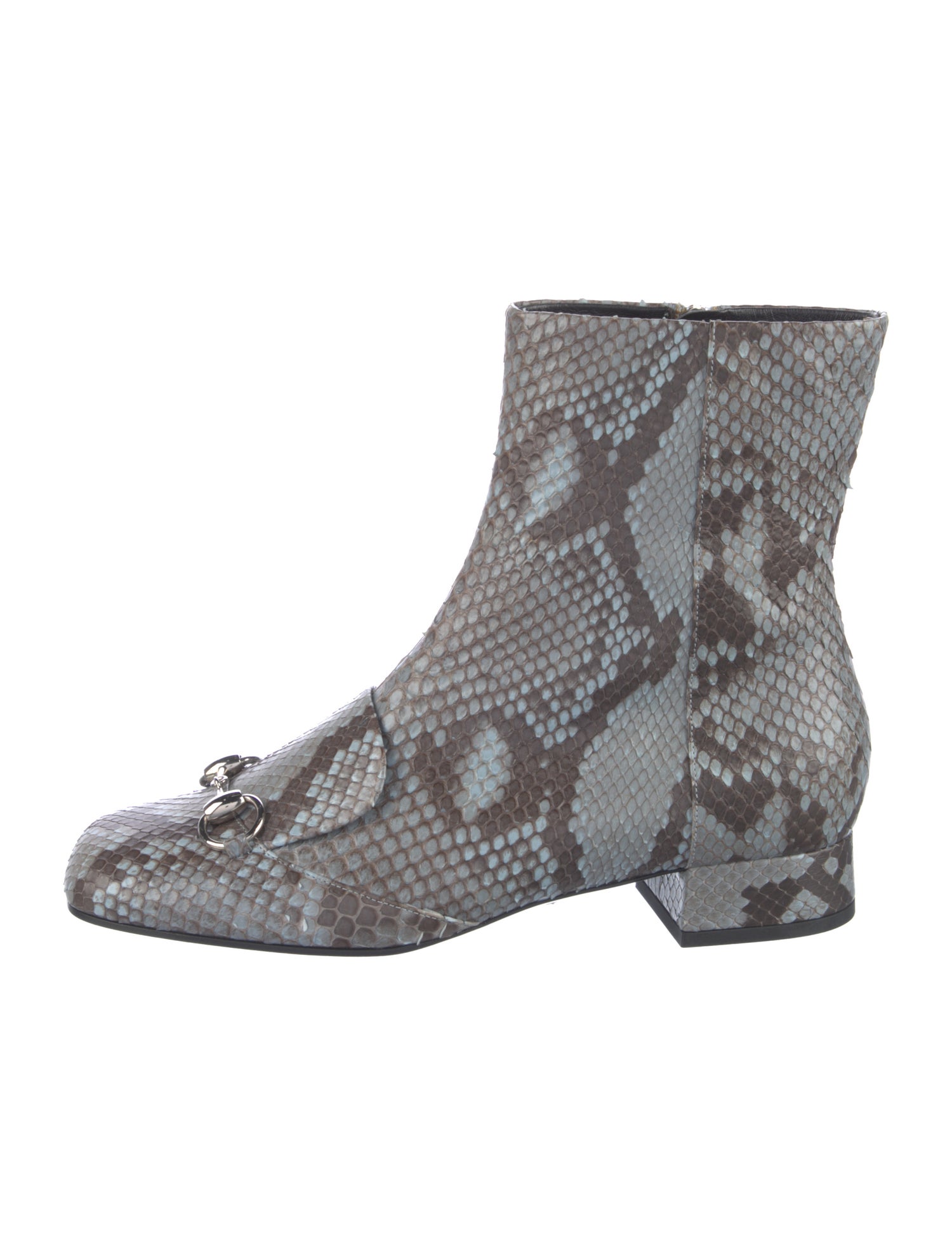 Gucci Snakeskin Animal Print Boots