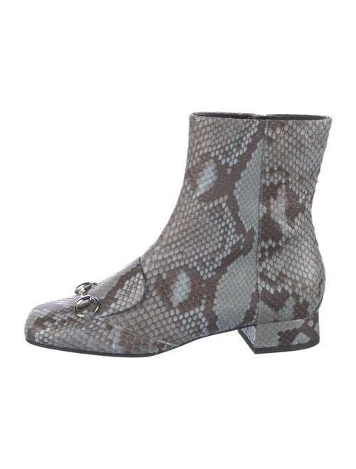 Gucci Snakeskin Animal Print Boots