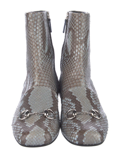 Gucci Snakeskin Animal Print Boots
