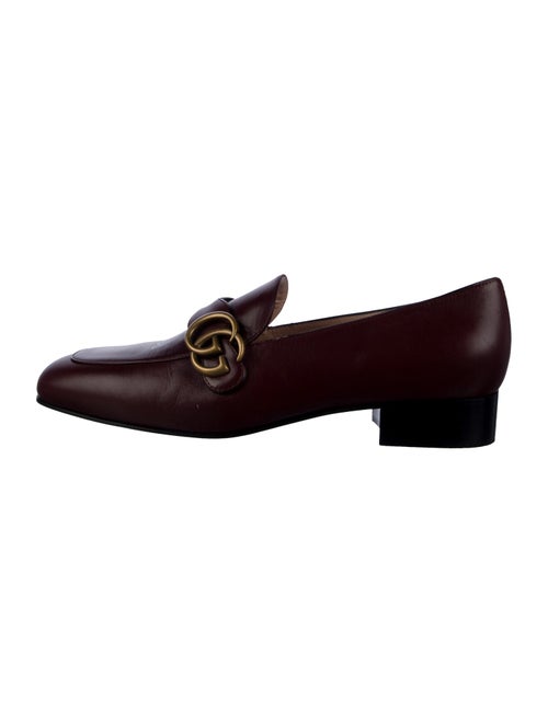 Gucci Double G Logo Leather Loafers