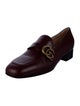 Gucci Double G Logo Leather Loafers