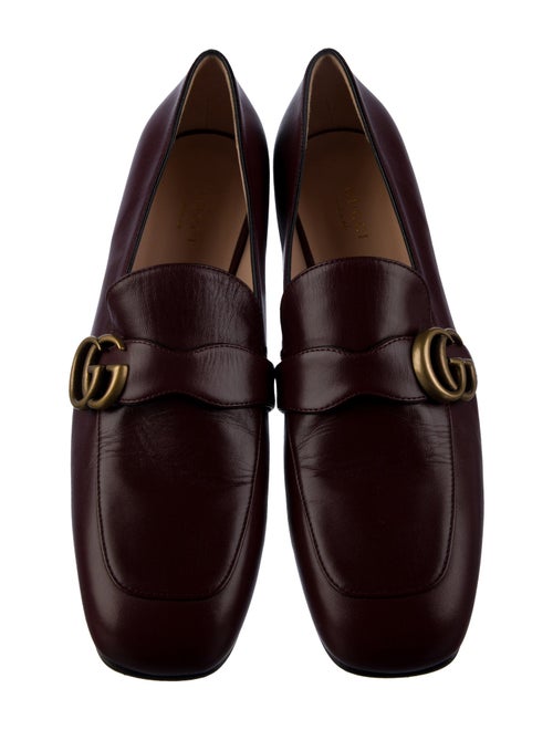 Gucci Double G Logo Leather Loafers