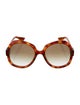 Gucci Interlocking G Logo Oversize Sunglasses