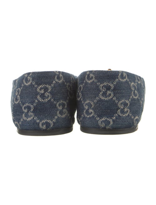 Gucci GG Canvas Denim Mary Jane Flats