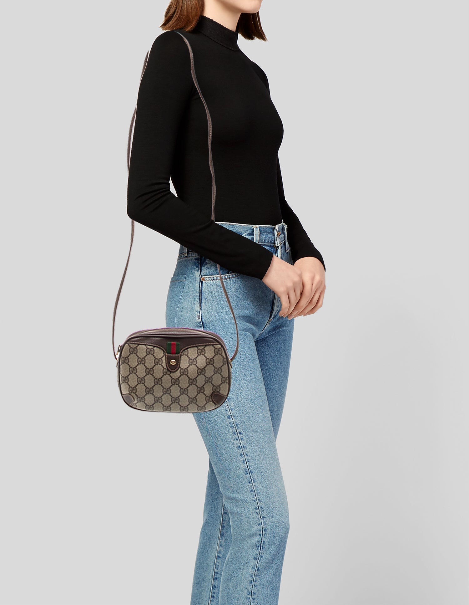 Gucci GG Supreme Crossbody Bag Vintage