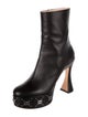 Gucci GG Logo Leather Boots